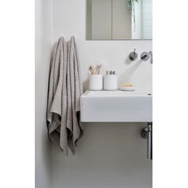 Zone Denmark Luxury & Classic 100% Cotton Towels - Quick Drying Hand, Bath, and Shower Towels for Ultimate Comfort and Style in Every Touch (Soft Grey)