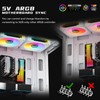 RGB Fans:5pack 120mm PWM ARGB Case Fan with Fan Hub
