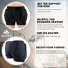 AUDIFU Kids Butt Pad Shorts for Skating Snowboarding Ski, Hip