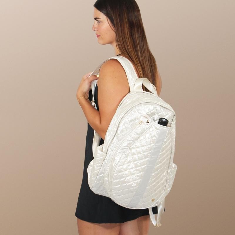 Jennifer Collection Tennis Bag - Color: Snow