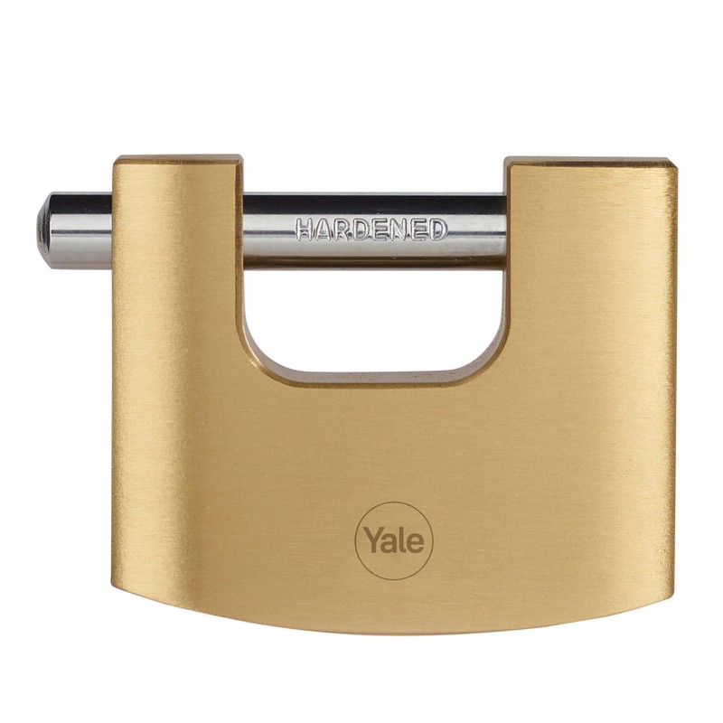 Yale - Y114B/70/113/1 High Security 70mm Brass Shutter Padlock -