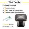 BEROSSA Oil Rubbed Bronze Kitchen Cabinet Knobs Bronze Drawer Knobs,