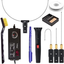 4 in 1 Hot Wire Foam Cutter, Afenau Hot Wire Cutter with 4 Interchangeable, Polystyrene Cutter, Polystyrene Cutting Tool for Foam Cutting, Detail Handling, DIY Crafts