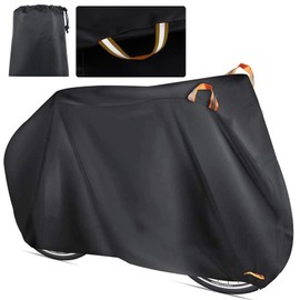 ROADNADO Bicycle Cover, 420D Oxford Fabric, Waterproof, Thick, Tear Resistant, UV Protection, Bike Cover, Keyhole Theft, All Weather, Fits Up to 29 Inches, Convenient Storage, Road Bike Cover (L)