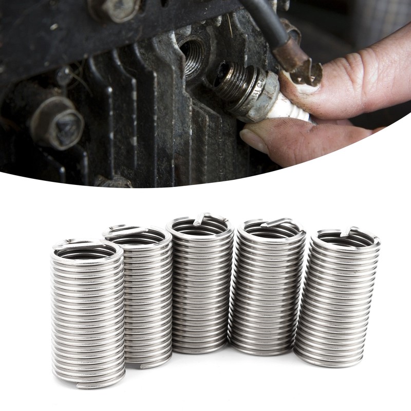 5Pcs Wire Thread Insert Stainless Steel Protective Coil Sleeve Screw