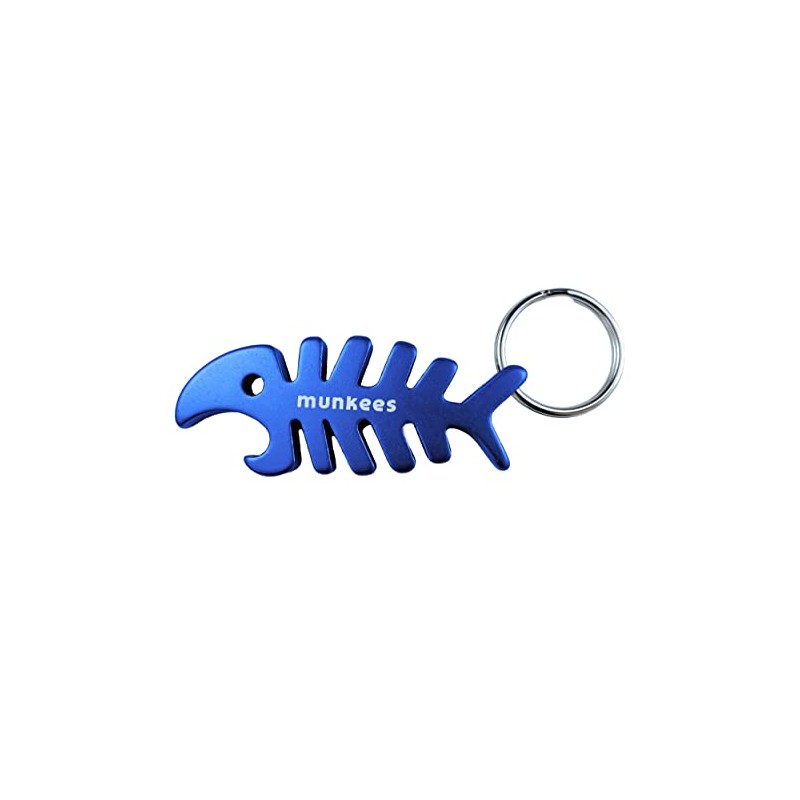 munkees 2 x Key Chain Fish Pendant Figurine Bottle Opener