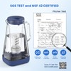 GLACIER FRESH 10 Cup Purela Glass Water Pitcher with 1