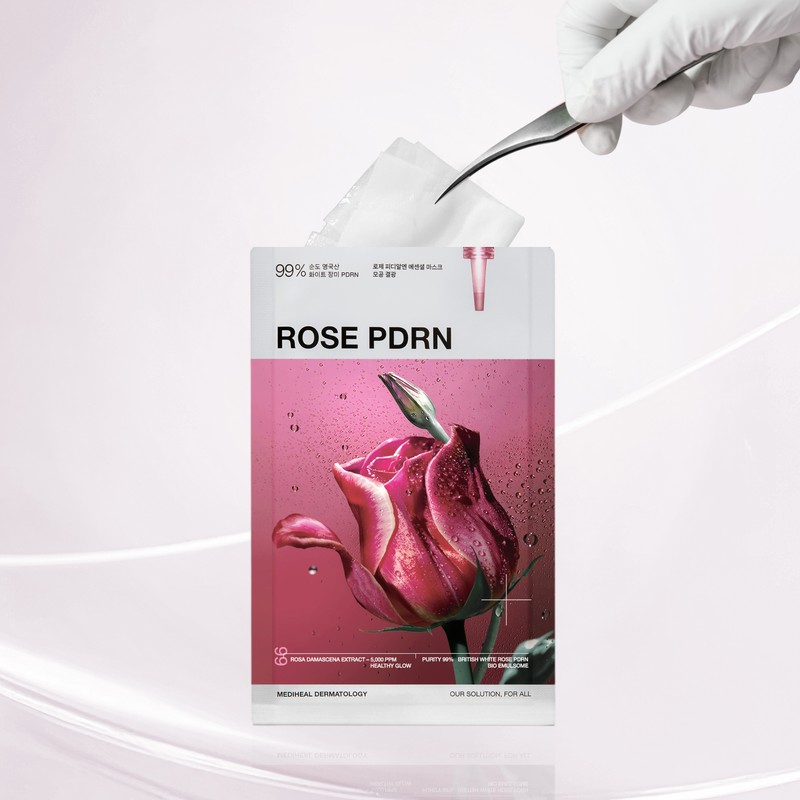 Mediheal Essential Mask Rosé-PDRN, 10 Sheets, 2 Pack