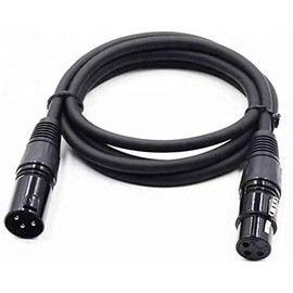 VSnetwork DMX Cannon XLR Cable 15 Meters Male/Female Balanced Professional for Microphone, Mixer, Speaker, Amplifier (15)