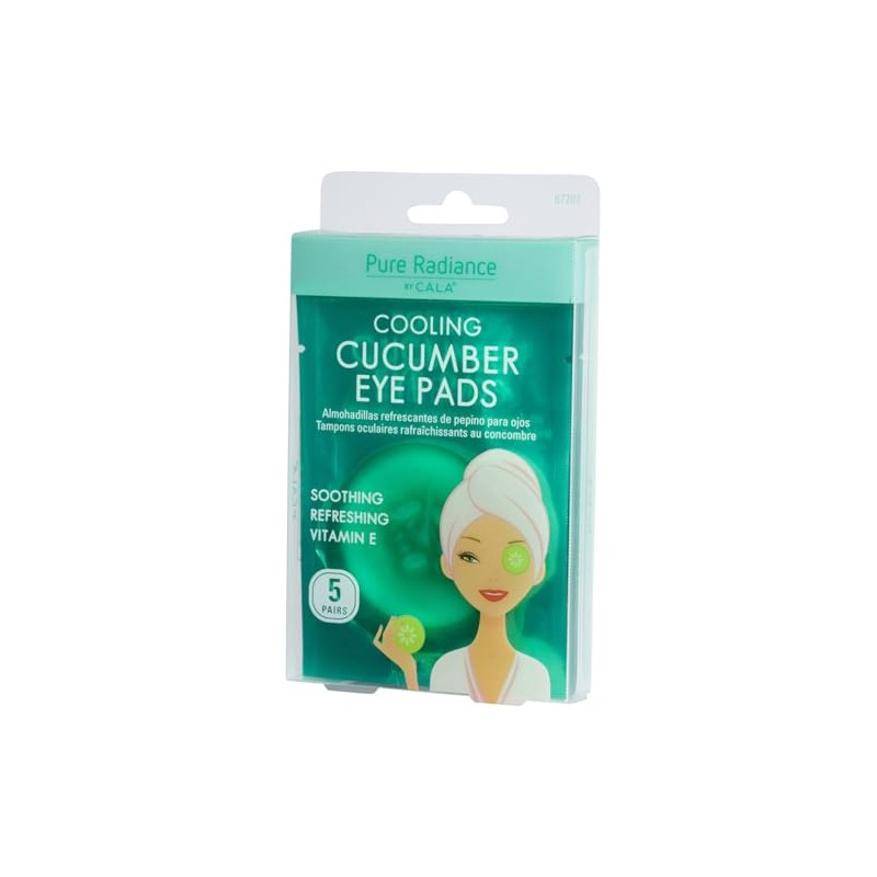 CALA Cooling Cucumber Under Eye Patches, Pre-Moistened Eye Pads with