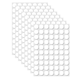JUICENO 560 Pcs (0.79") Sticky Tack Double Sided Adhesive Dots Round Putty Clear Stickers No Trace Sticky Putty Removable Waterproof Small Stickers for Festival Decoration 20mm Sticky Dot