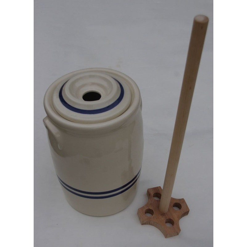 Butter churn (Wooden Dasher Oak Star)