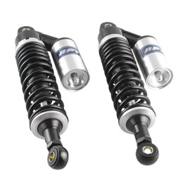 GZYF 320mm Universal Motorcycle Rear Air Shock Absorbers Rfy Shocks for HONDA for Suzuki for Yamaha for Kawasaki ATV Go Kart Quad Dirt Sport Bikes Black & Silver,1 Pair
