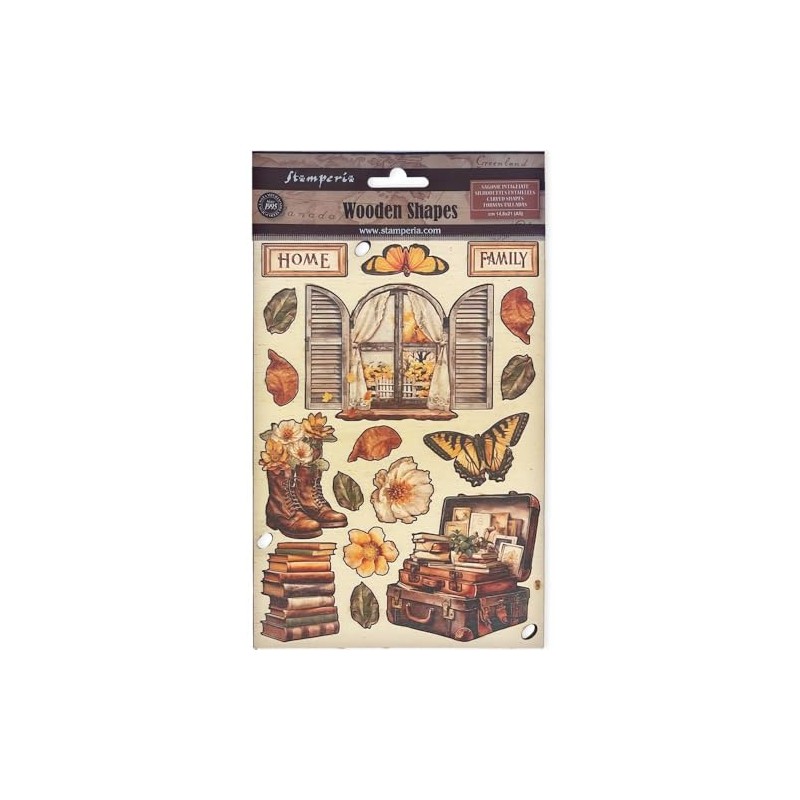 Stamperia Golden Harmony Laser Cut Motifs DIN A5 Decorative Laser