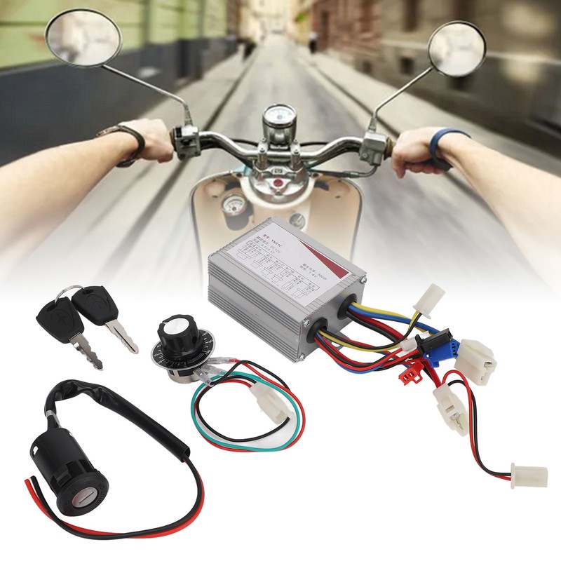 12V 500W Electric Bike Controller Speed Control Switch Key Lock
