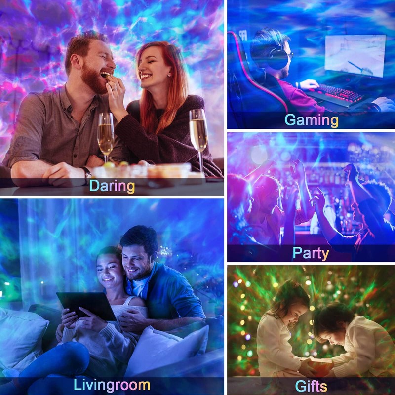 Galaxy Projector with HiFi Bluetooth Speaker & 15 White Noise