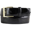 BELTINGER Patent Leather Belt with Golden Belt Buckle 4 cm