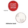 BLAKAYA Compatible with Engine Start Stop Button Sticker Carbon Fiber
