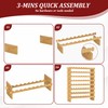 VASMIA Bamboo Stackable Wine Rack,72 Bottles Wine Rack Freestanding Floor,No