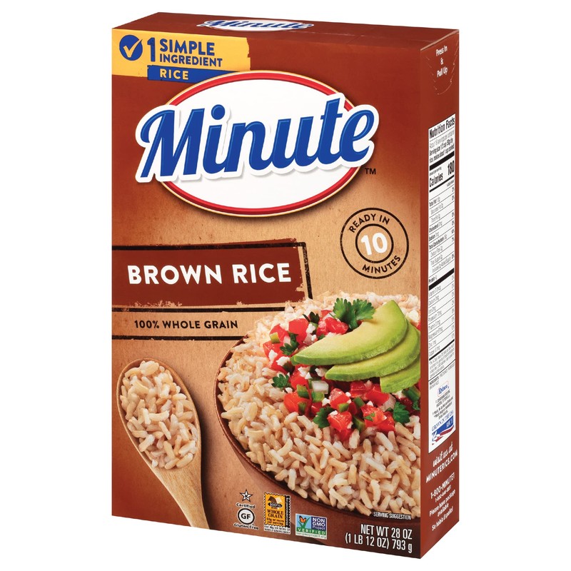 Minute Minute Brown Rice, Instant Brown Rice for Quick Meals,