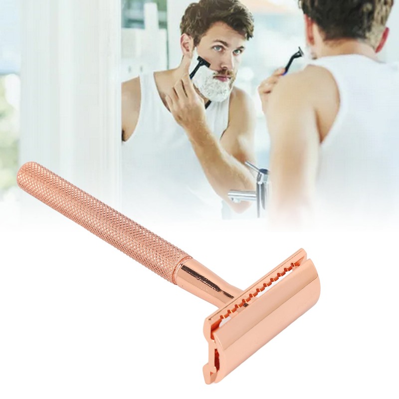 Manual Beard Blade Trimmer Double Edge Waterproof Safety Manual Beard