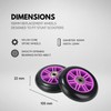Stunt Scooter Wheels 100mm Pair - Replacement PU Wheels Suitable