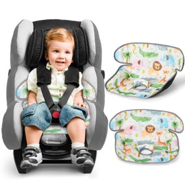 Car Seat Protectors, 2PC Waterproof Machine-Washable Non-slip Cover Training Pads Liner Potty Dry Seat Protector Fits All Car