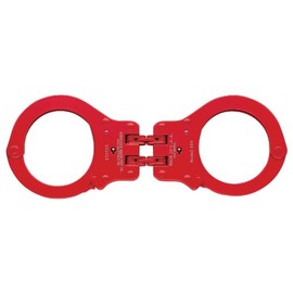 Peerless Handcuff Company, Hinged Handcuff, Model 850R, Hinged Handcuff - Red Finish