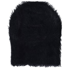 VELVET BY GRAHAM & SPENCER Women's Tasha Feather Yarn Beanie Hat, Black, One Size