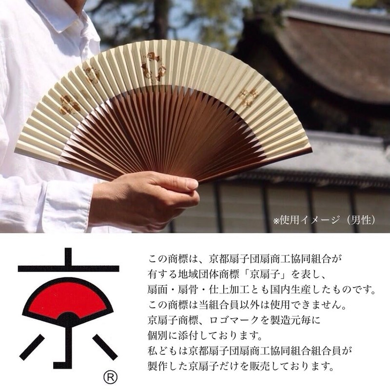 Kyoto Fan, Choju-Giga (Brown), Made in Japan, Men's, Japanese Accessories,