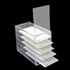 Mekupeu 5 Layer Makeup Organizer Storage Box Clear Eyelash Storage