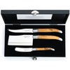 Laguiole Style de Vie Käsemesser Luxury Line, 3-teilig, Olivenholz