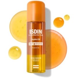 ISDIN Fotoprotector HydroOil SPF 30 - Protector solar corporal bifásico que protege y broncea la piel, 200 ml