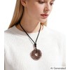 Tan Ran Black Tourmaline Orgonite Rodin Coil Pendant Necklace