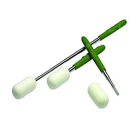XIEM X10180 Rubber Handle Telescoping X-Sponge II with Sponge, Stainless Steel, 8-1/2" - 23" Size