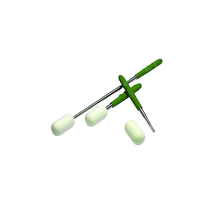 XIEM X10180 Rubber Handle Telescoping X-Sponge II with Sponge, Stainless