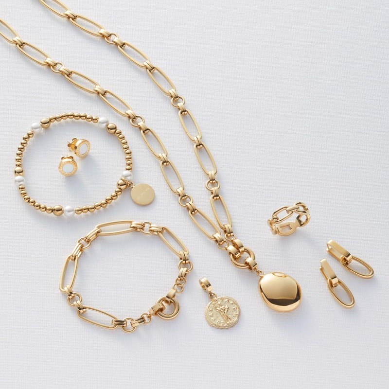 Leonardo Jewels Mathilde 024269 Band Ring in Gold-Coloured Stainless Steel