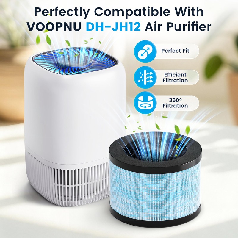 DH-JH12 Replacement Filter Compatible with VOOPNU DH-JH12 Air Purifier