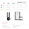 HKS 100 PCS Flag Spade Terminals 90 Degree Female -