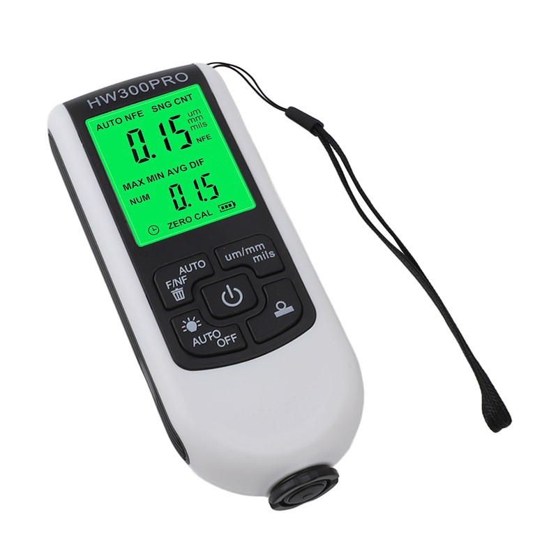 Paint Mil Thickness Gauge High Accuracy HD Backlit Display Anti