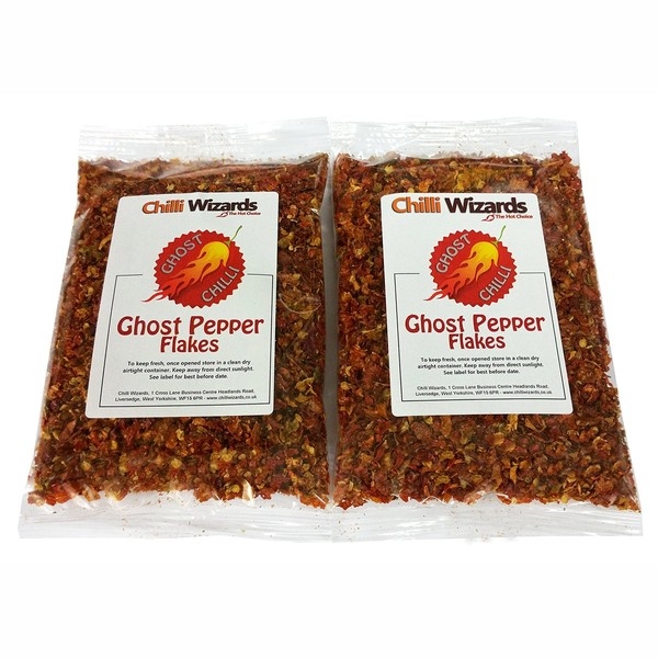 Ghost Pepper Chilli Flakes (Naga Jolokia) 100g