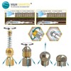 M&M Smartek Pipe Cleaning Nozzle for Kärcher Kränzle Nilfisk etc.