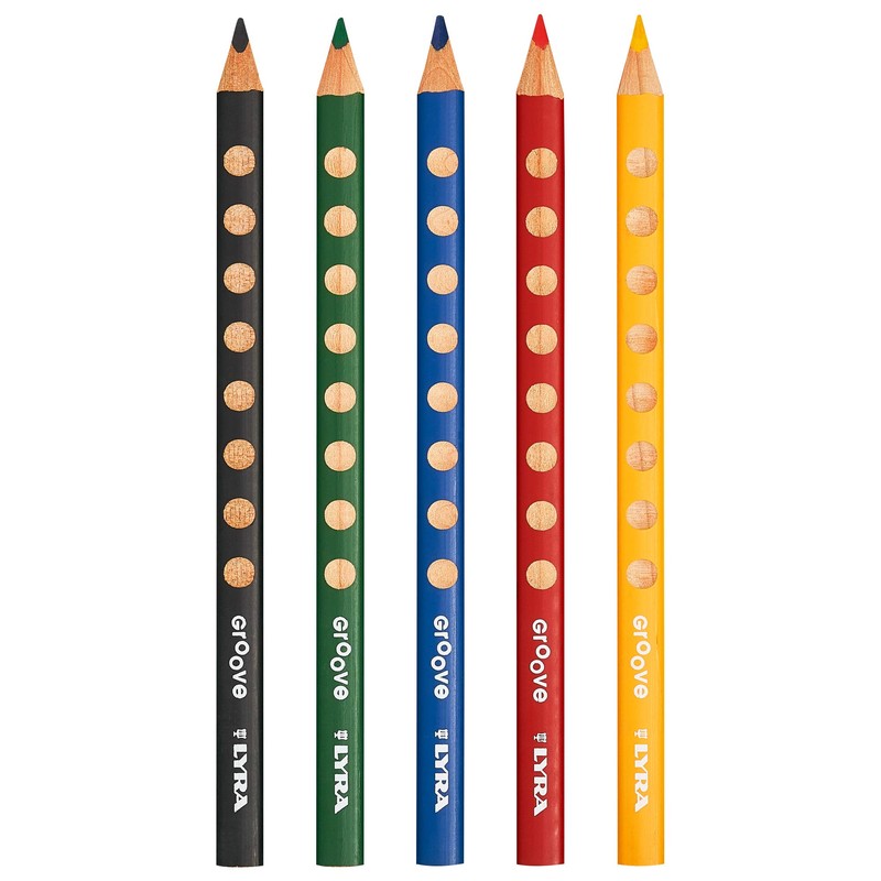 LYRA GROOVE Jumbo Colouring Pencils, Cardboard Case / Pack of