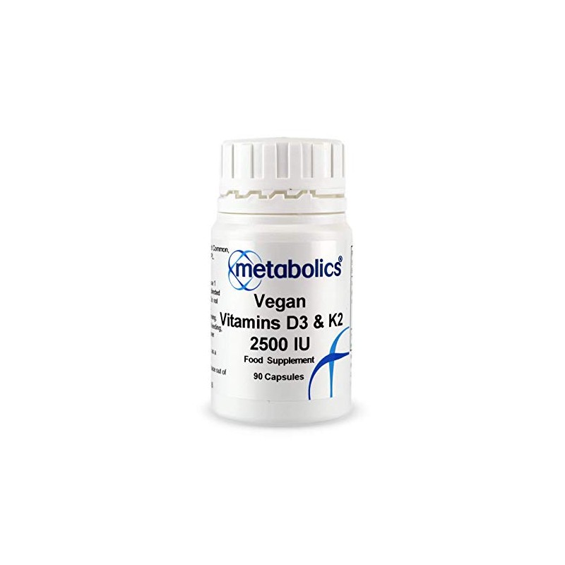 Vegan Vitamin D3 and K2 2500 IU | Vegan Vitamin