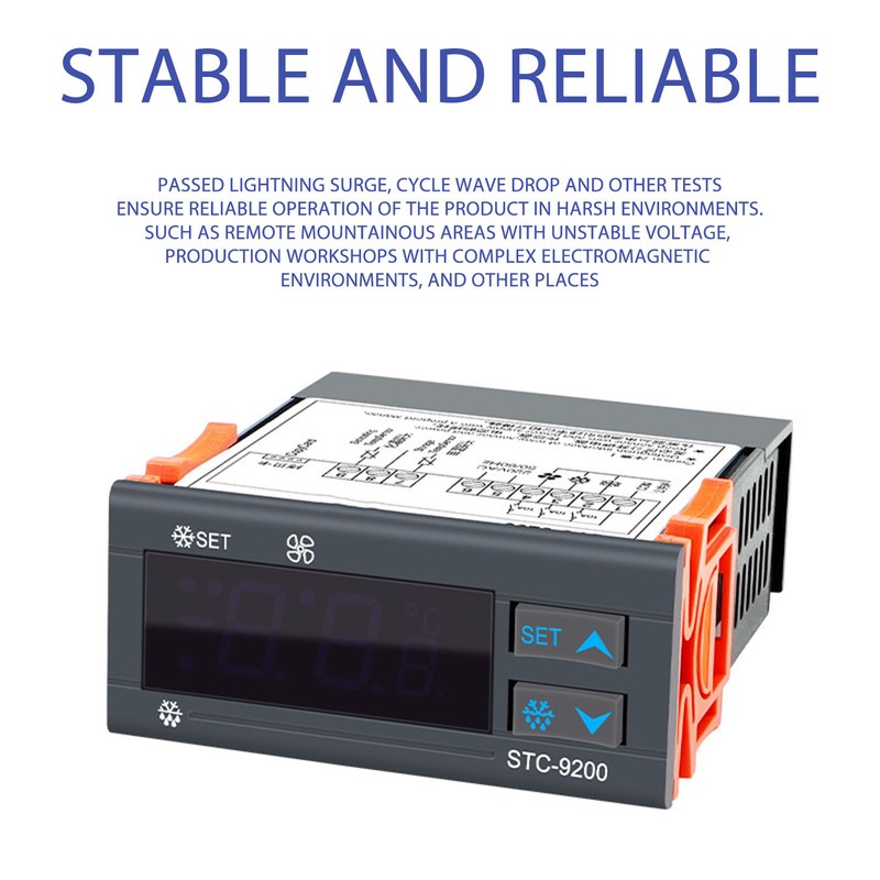 Intelligent Temperature Controller Refrigerating Defrosting Alarming Digital Thermostat ‑50℃ to