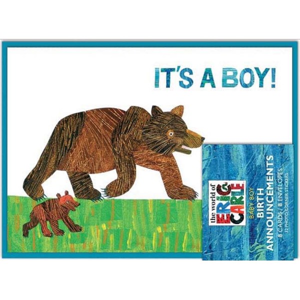 The World of Eric Carle™ It's a Boy! Birth Announcements (Eric Carle™ Illustrated Birth Announcement Cards, Birth Announcement Stationery)