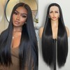ISAMY Synthetic Lace Front Wig, HD Glueless Lace Wig Pre-Plucked