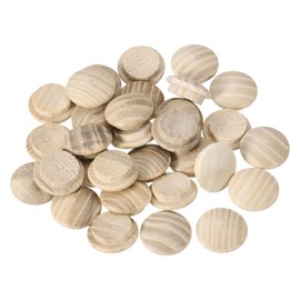 uxcell Wood Hole Plugs, 25 Pcs 20x15mm Wood Button Top Plugs Round Head Hardwood Furniture Plugs Screw Hole Plugs for Furniture Tables Chairs Cabinetry Crafts Projects