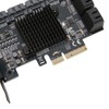 Adapter Card 6Gbps PCIE 4X to 10 Ports SATA3.0 Multi