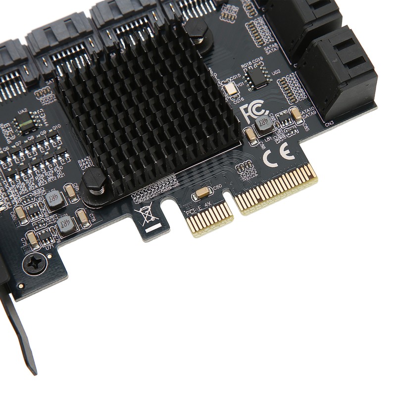 Adapter Card 6Gbps PCIE 4X to 10 Ports SATA3.0 Multi